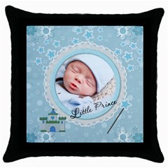 Little Prince Throw Pillow Case - Throw Pillow Case (Black)