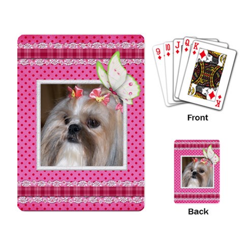 My Little Girl Playing Cards By Deborah Back