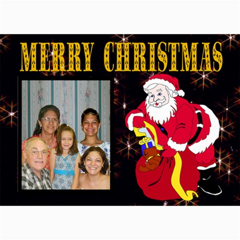 Family Christmas Card By Kim Blair 7 x5  Photo Card - 7