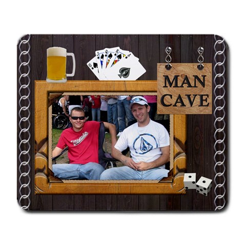 Man Cave Large Mousepad By Lil Front