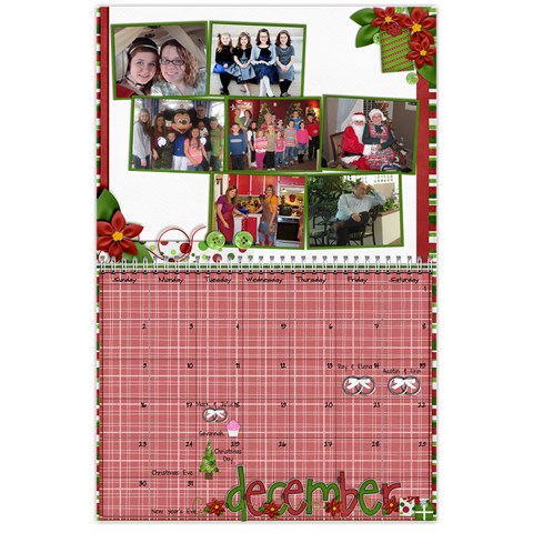 Gambell Family 2012 Calendar By Shanell Dec 2012