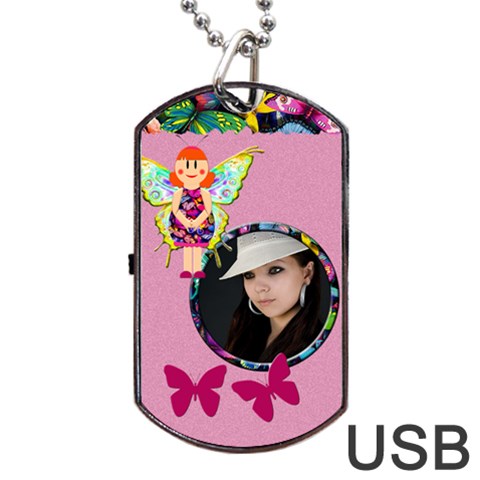 Fairy Pink Usb One Side By Carmensita Front