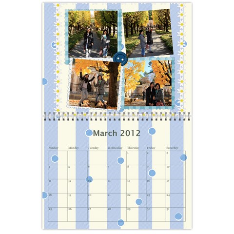 2012 Calendar By Yijie Li Mar 2012