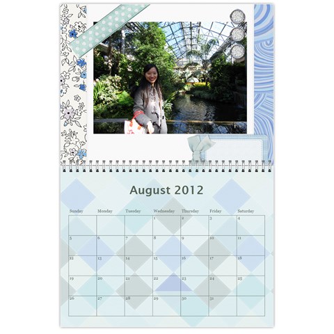 2012 Calendar By Yijie Li Aug 2012