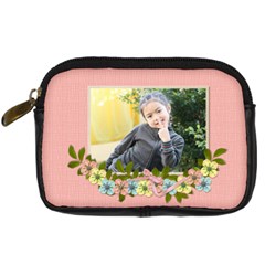 Digital Camera Leather Case : Garden of Flowers