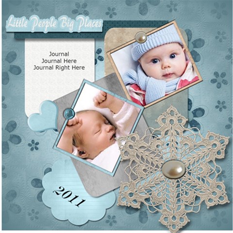 Frost Bitten Scrap Book Pages By Amarie 12 x12  Scrapbook Page - 1