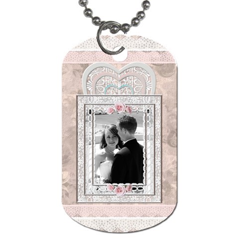 Pretty Lace Dog Tag (2 Sides) By Lil Front