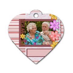 flower of love story - Dog Tag Heart (Two Sides)