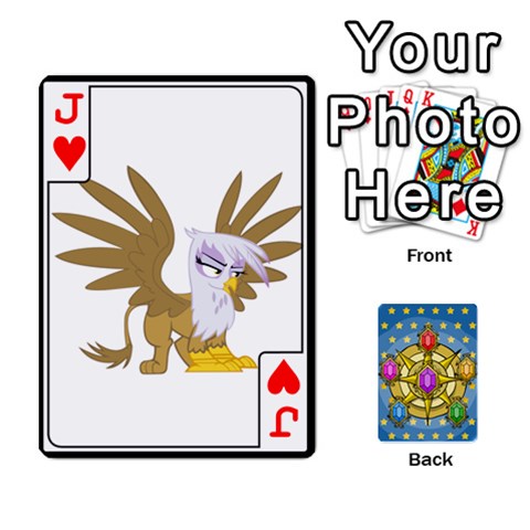 Jack My Little Pony Friendship Is Magic Season 1 Playing Card Deck By K Kaze Front - HeartJ