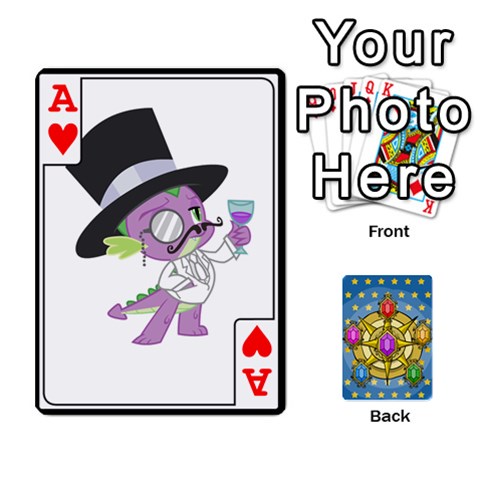 Ace My Little Pony Friendship Is Magic Season 1 Playing Card Deck By K Kaze Front - HeartA