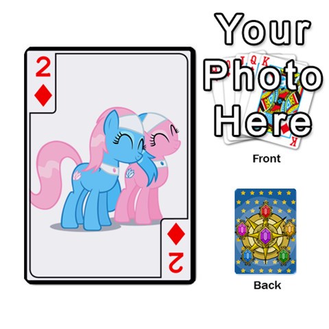 My Little Pony Friendship Is Magic Season 1 Playing Card Deck By K Kaze Front - Diamond2