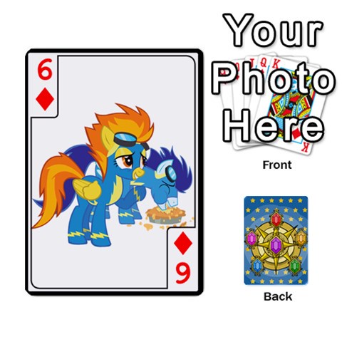 My Little Pony Friendship Is Magic Season 1 Playing Card Deck By K Kaze Front - Diamond6