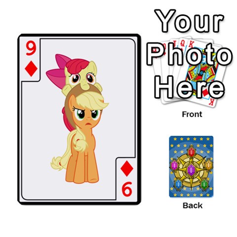 My Little Pony Friendship Is Magic Season 1 Playing Card Deck By K Kaze Front - Diamond9