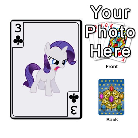 My Little Pony Friendship Is Magic Season 1 Playing Card Deck By K Kaze Front - Club3