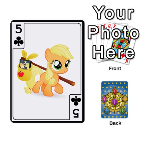 My Little Pony Friendship Is Magic Season 1 Playing Card Deck By K Kaze Front - Club5