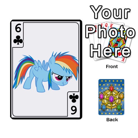 My Little Pony Friendship Is Magic Season 1 Playing Card Deck By K Kaze Front - Club6