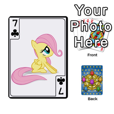 My Little Pony Friendship Is Magic Season 1 Playing Card Deck By K Kaze Front - Club7