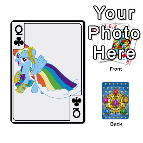 Queen My Little Pony Friendship Is Magic Season 1 Playing Card Deck By K Kaze Front - ClubQ