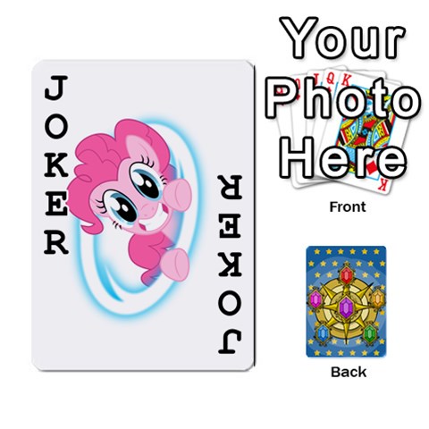 My Little Pony Friendship Is Magic Season 1 Playing Card Deck By K Kaze Front - Joker1