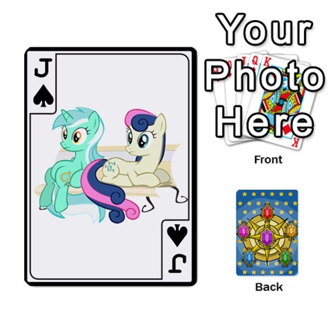 Jack My Little Pony Friendship Is Magic Season 1 Playing Card Deck By K Kaze Front - SpadeJ