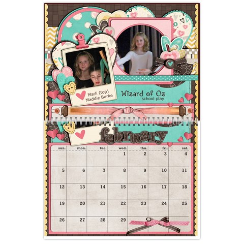 Marli s Calender 2b By Linda Ward Feb 2012