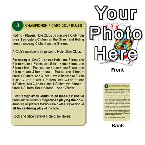 Championship Card Golf Deck (final Version 12 Front 3