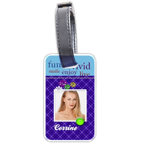 Dare To Have Fun Luggage Tag By Happylemon Front