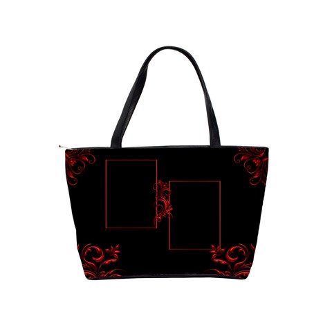 Red And Black Classic Shoulder Bag By Deborah Back
