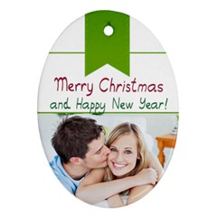 christmas - Oval Ornament (Two Sides)