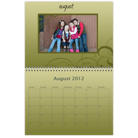2012 Calendar By Tricia Henry Aug 2012