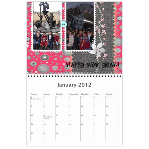 2012 Calendar By Karen Betancourt Jan 2012