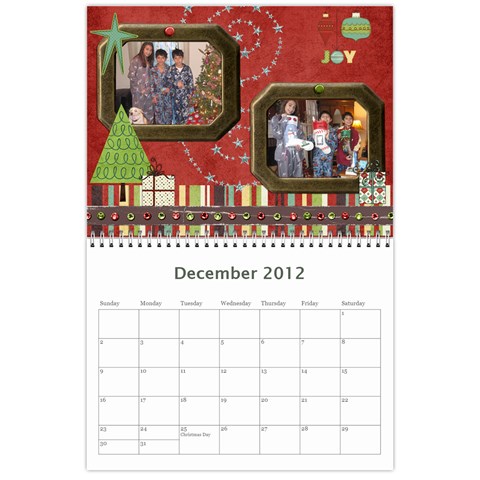 2012 Calendar By Karen Betancourt Dec 2012