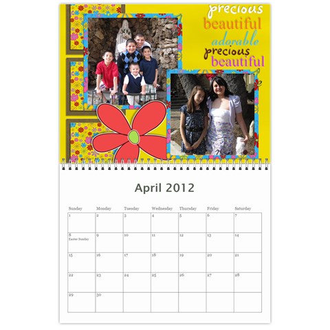 2012 Calendar By Karen Betancourt Apr 2012