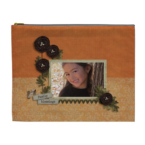 Cosmetic Bag (xl): Thankful 13 By Jennyl Front