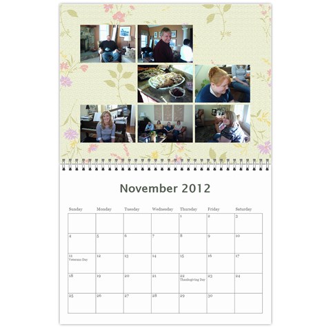 2012 Calendar For Christmas By Bertie Nov 2012