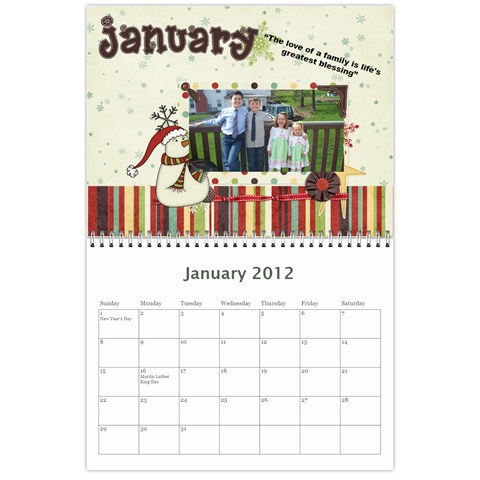 Calendar By Lenette Jan 2012