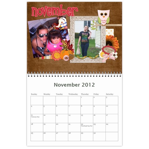 Calendar By Lenette Nov 2012