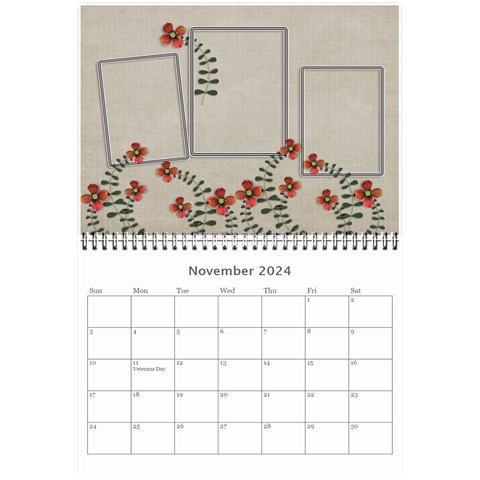 Wall Calendar 8 5 X 6: Cherished Memories By Jennyl Nov 2024