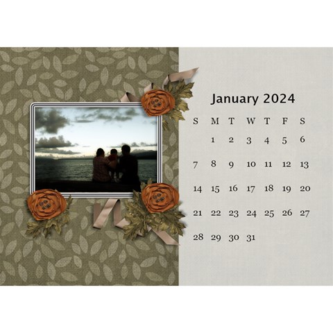 Desktop Calendar 8 5  X 6  Cherished Memories By Jennyl Jan 2024