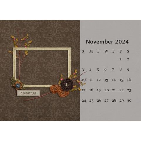 Desktop Calendar 8 5  X 6  Cherished Memories By Jennyl Nov 2024