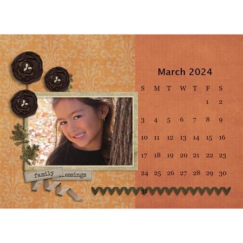 Desktop Calendar 8 5  X 6  Cherished Memories By Jennyl Mar 2024