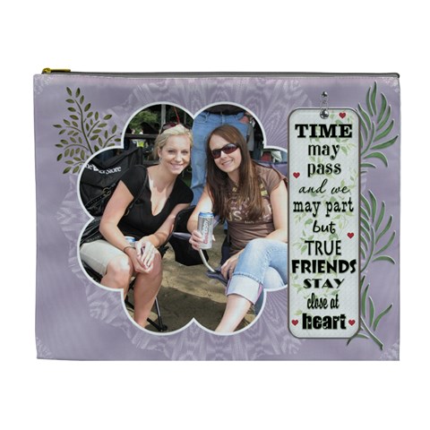 Special Friend Xl Cosmetic Bag By Lil Front