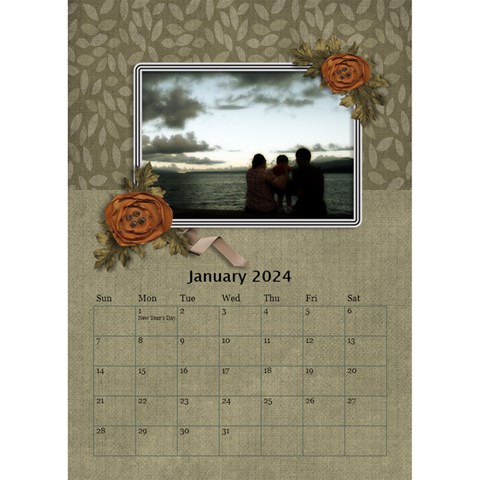 Desktop Calendar 6  X 8 5 : Cherished Memories By Jennyl Jan 2024