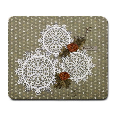 Large Mousepad: Thankful 13 By Jennyl Front