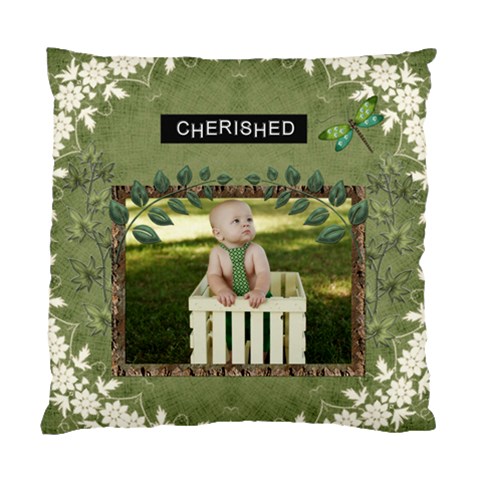 Cherished Cushion Case (1 Sided) By Lil Front