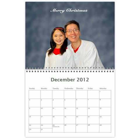 2012 Mom Calendar By Ac Dec 2012