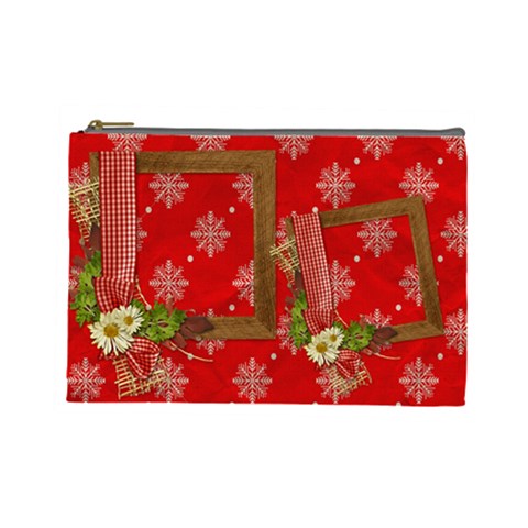 Christmas Cosmetic Bag (l) By Elena Petrova Front
