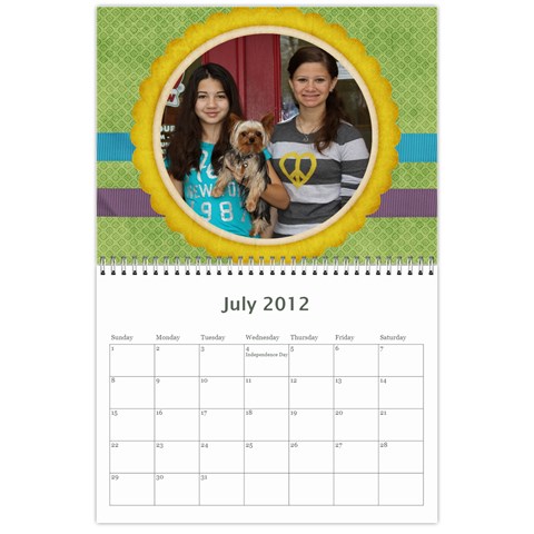 Calendario Jose By Edna Jul 2012