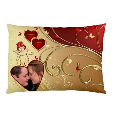 My Valentine Pillow Case (2 Sided) By Deborah Front