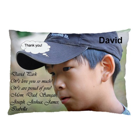 David By Kunsoon Park 26.62 x18.9  Pillow Case